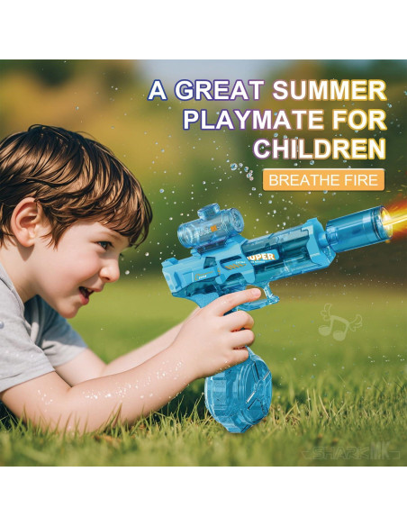 Pistola de Agua Eléctrica Recargable ELPSCGROO Azul 8.53m