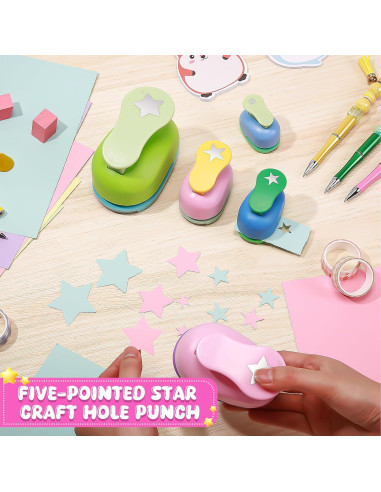 Perforadora en Forma de Estrella Zonon - 5 Piezas para Manualidades