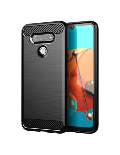 Funda LG K51 / Q51 TPU Carbono Negro Ultra Delgado