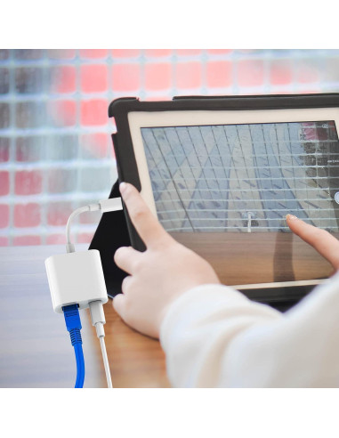 Adaptador Lightning a Ethernet Belcompany 2 en 1 100Mbps