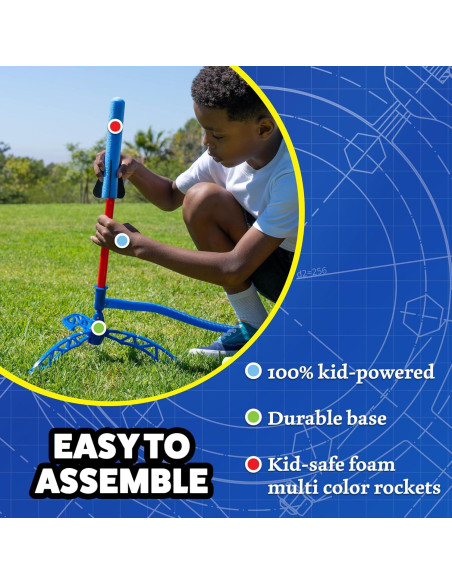 Lanzador de Cohetes Stomp Rocket Jr. Multicolor - 8 Cohetes Lanzador de Cohetes Stomp Rocket Jr. Multicolor - 8 Cohetes