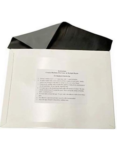 Parche de Reparación A.A 15x30 cm Negro para Baños y Techos Parche de Reparación A.A 15x30 cm Negro para Baños y Techos