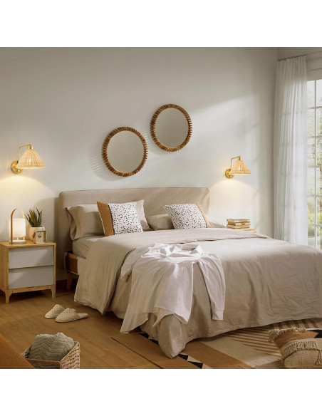 Aplique de Pared Weaboopre Dorado con Regulador y Brazo Oscilante Aplique de Pared Weaboopre Dorado con Regulador y Brazo Oscilante