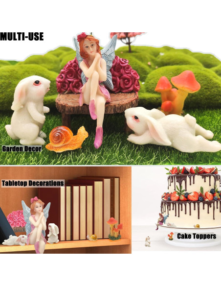 Kit de Jardín de Hadas HONEYSHOW - 6 Figuras Decorativas Kit de Jardín de Hadas HONEYSHOW - 6 Figuras Decorativas