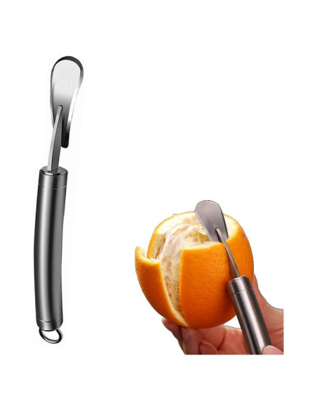 Pelador de Cítricos Ergonómico BENEKIY Acero Inoxidable 19.6 cm Pelador de Cítricos Ergonómico BENEKIY Acero Inoxidable 19.6 cm
