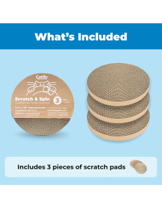 Rascador para Gato Mejores Suministros - Almohadilla Doble Cara 3 Unidades 2