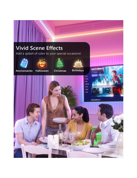 Tira LED RGB WILLED con Sensor de Movimiento y Control Remoto Tira LED RGB WILLED con Sensor de Movimiento y Control Remoto