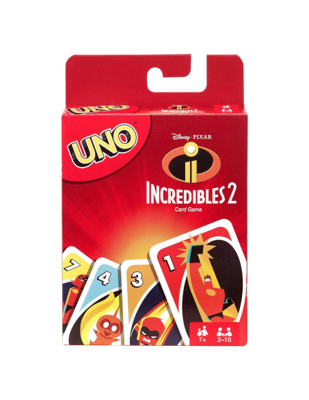 Juego de Cartas UNO Mattel Los Increíbles 2 112 Cartas Juego de Cartas UNO Mattel Los Increíbles 2 112 Cartas