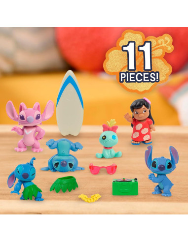 Conjunto de Figuras Coleccionables Disney Stitch 11 Piezas 5 cm