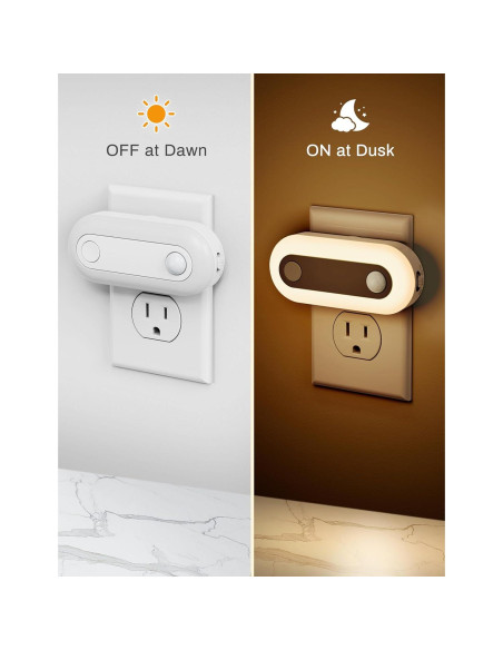 Luz Nocturna Enchufable Fulighture con Sensor de Movimiento 2 Pcs Luz Nocturna Enchufable Fulighture con Sensor de Movimiento 2 Pcs