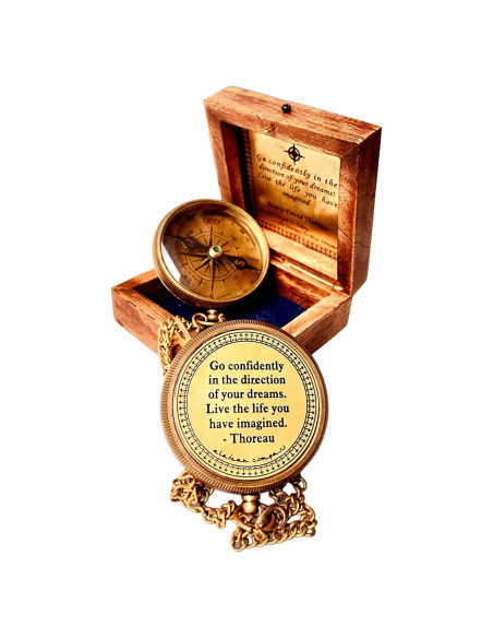 Brújula Grabada ALADEAN 2" (5.08 cm) - Regalo Inspirador Brújula Grabada ALADEAN 2" (5.08 cm) - Regalo Inspirador
