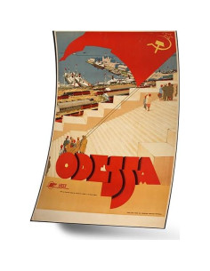 Póster Vintage Odessa 40x60 cm EzPosterPrints - Decoración Oficina 2