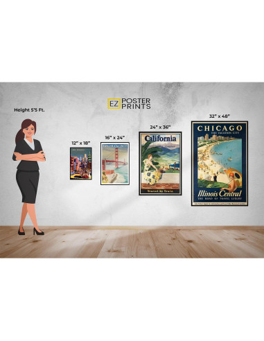 Póster Vintage Odessa 40x60 cm EzPosterPrints - Decoración Oficina