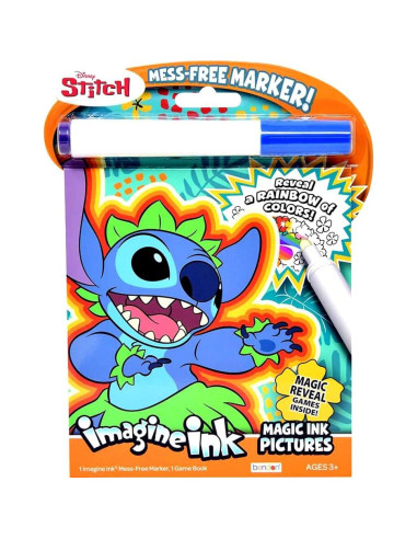 Set de Colorear Disney Lilo y Stitch - 300 Stickers y Juguete