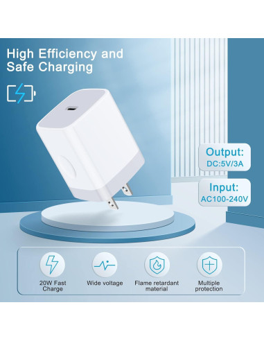 Cargador de pared USB C 20W PD Rápido Shenzhen Putuo