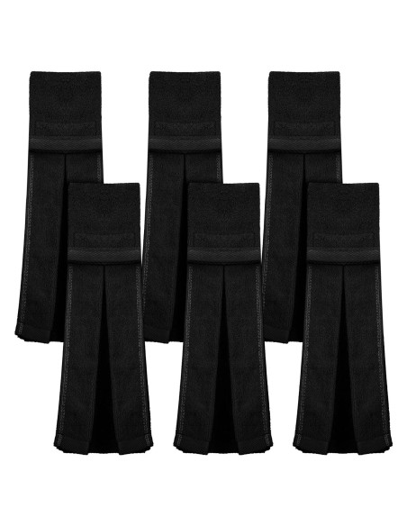 Toallas de Mano Moukeren 6 Pcs Algodón Negro para Deporte Toallas de Mano Moukeren 6 Pcs Algodón Negro para Deporte
