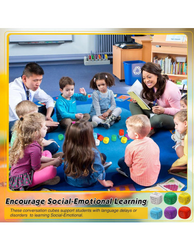 Cubos de Conversación Hanaive 12 Pcs para Aprendizaje Social
