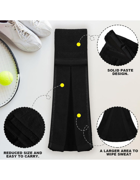 Toallas de Mano Moukeren 6 Pcs Algodón Negro para Deporte Toallas de Mano Moukeren 6 Pcs Algodón Negro para Deporte