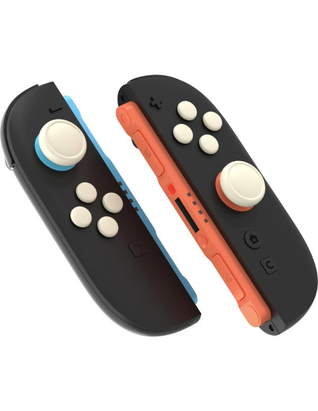 Juego de Tapas de Joystick y Botones PlayVital para Joycon Nintendo Switch 2 - Amarillo Antiguo Juego de Tapas de Joystick y Botones PlayVital para Joycon Nintendo Switch 2 - Amarillo Antiguo