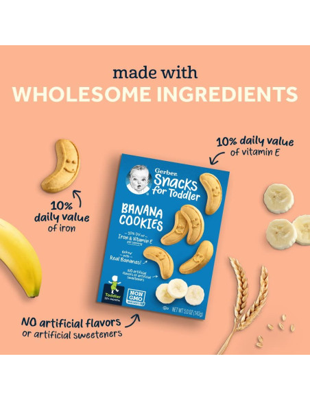 Galletas de Arrowroot Gerber 155g - Paquete de 4 para Bebés Galletas de Arrowroot Gerber 155g - Paquete de 4 para Bebés
