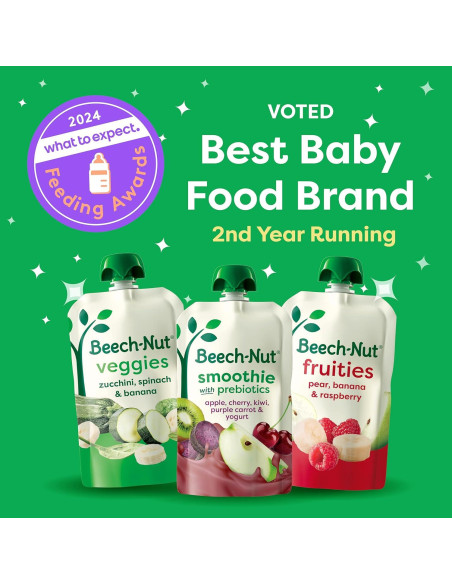 Paquete Variado de Purés de Frutas Beech-Nut 18 Bolsas 99g Paquete Variado de Purés de Frutas Beech-Nut 18 Bolsas 99g