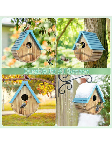 Casa para Aves Auslar de Madera para Exteriores 17.78x19.94cm