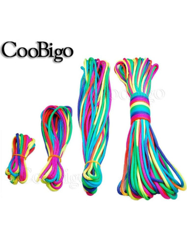 Cuerda Paracord Arcoíris CooBigo 31m 550lb Nylon Outdoor