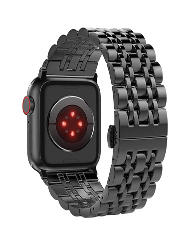 Correa de Acero Inoxidable ImmSss para Apple Watch 38-49mm Negra
