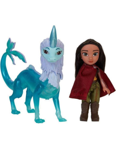 Muñeca Petite Raya y Dragón Sisu Disney 6" con Luces