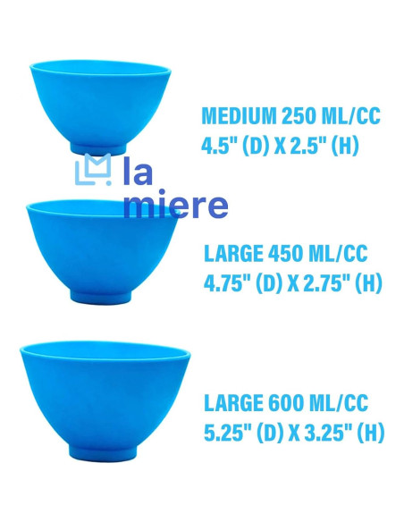 Cuenco de Mezcla Dental Flexible LA MIERE 11.4 cm Azul Cuenco de Mezcla Dental Flexible LA MIERE 11.4 cm Azul