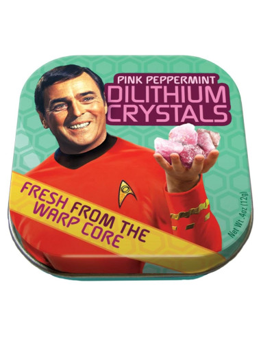 Caramelos de Cristal de Dilithium de Menta Rosa - The Unemployed Philosophers Guild, 1 Lata