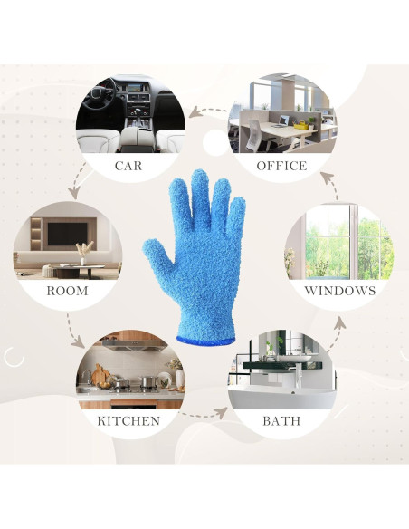 Guantes de Microfibra Evridwear para Limpiar Plantas - Reutilizables Guantes de Microfibra Evridwear para Limpiar Plantas - Reutilizables