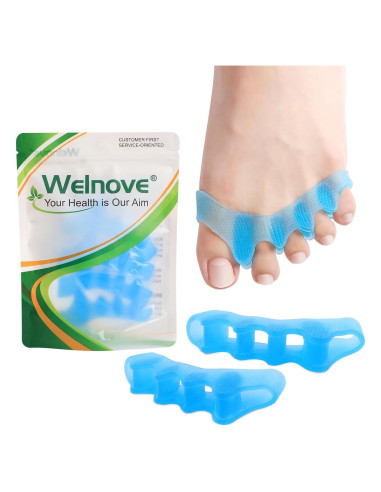 Separadores de Dedos Welnove - Correctores de Gel para Juanetes