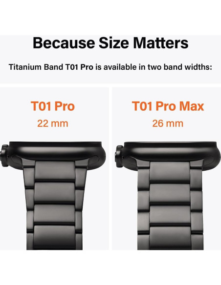 Banda de Titanio KORDIZ T01 Pro Max para Apple Watch 49mm Banda de Titanio KORDIZ T01 Pro Max para Apple Watch 49mm