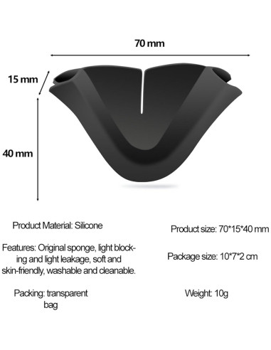 Almohadilla Nasal Suave NUHFUFA para Gafas VR Quest 3S