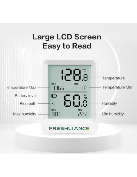 Grabador de Temperatura y Humedad Bluetooth Freshliance TH20 Grabador de Temperatura y Humedad Bluetooth Freshliance TH20