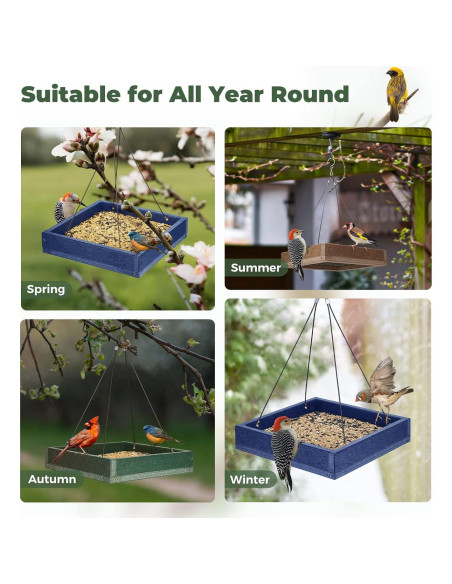 Bandeja Comedero para Aves Kingsyard 2 Pack Colgante 1.59 kg Bandeja Comedero para Aves Kingsyard 2 Pack Colgante 1.59 kg