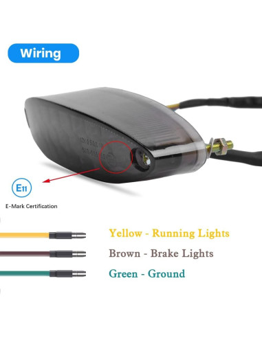 Luz Trasera LED DREAMIZER Universal para Motocicleta 28 LEDs