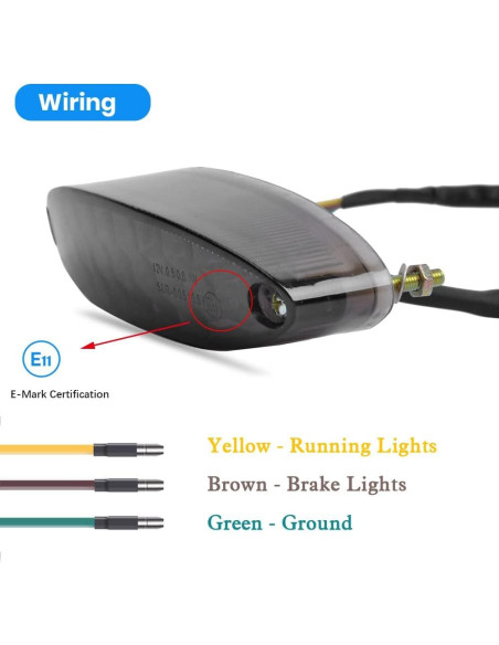 Luz Trasera LED DREAMIZER Universal para Motocicleta 28 LEDs Luz Trasera LED DREAMIZER Universal para Motocicleta 28 LEDs