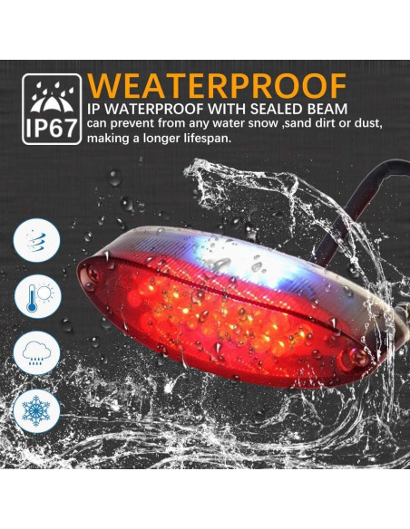 Luz Trasera LED DREAMIZER Universal para Motocicleta 28 LEDs Luz Trasera LED DREAMIZER Universal para Motocicleta 28 LEDs