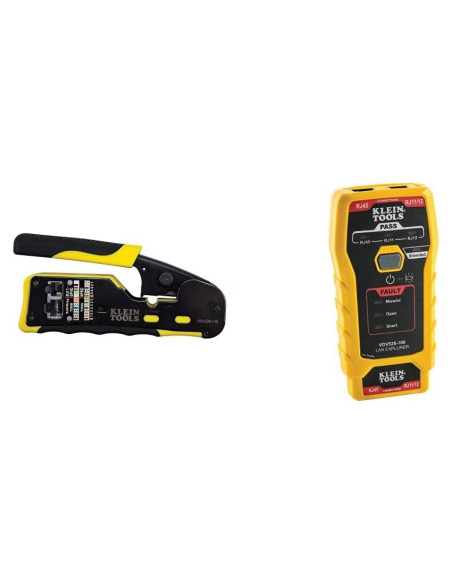 Crimpadora Modular Klein Tools VDV226-110 + Probador LAN VDV526-100 Crimpadora Modular Klein Tools VDV226-110 + Probador LAN VDV526-100