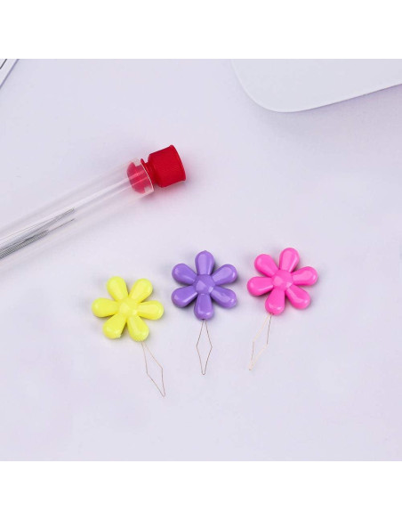 Kits de Agujas de Beading Zlulary 6 Piezas 10.18 cm Kits de Agujas de Beading Zlulary 6 Piezas 10.18 cm