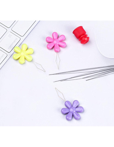 Kits de Agujas de Beading Zlulary 6 Piezas 10.18 cm