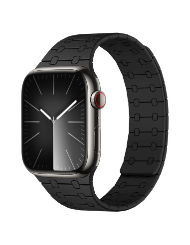 Banda Magnética Amizee para Apple Watch 38-42mm Silicona Negra