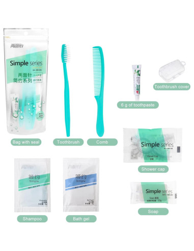Kit de Higiene de Viaje LLHQAMT - 12 Piezas, Empaque Individual