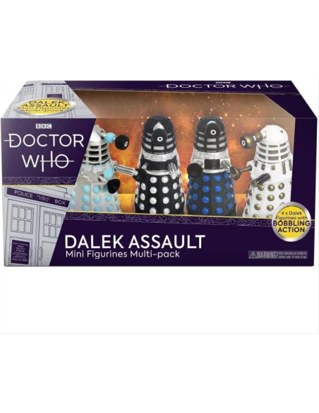 Conjunto de figuras Dalek Doctor Who - 4 piezas 8.29 cm Conjunto de figuras Dalek Doctor Who - 4 piezas 8.29 cm