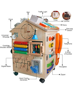 Casa Ocupada de Madera Montessori SHIERDU para Niños 9.05 kg 2