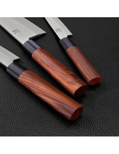 Set de 3 cuchillos Sashimi MSY BIGSUNNY - Acero inoxidable