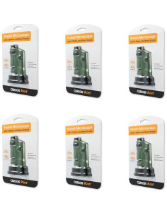 Microscopio de Bolsillo Carson MicroBrite 20x-40x LED - Juego de 6 2