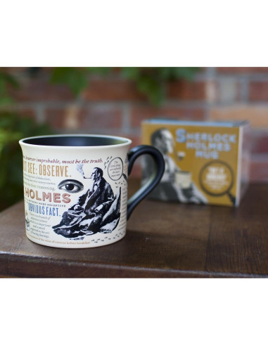 Taza de Café Sherlock Holmes 400mL Cerámica La Guilda